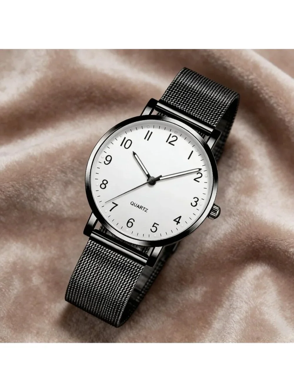 Women's Black Analog Specially Stylish Quartz Pointer Design Round Wrist Watch